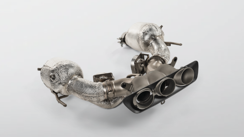 Photo of Akrapovic Titanium Slip-On Race Line Exhaust for the Ferrari 296 GTB/GTS - Image 2